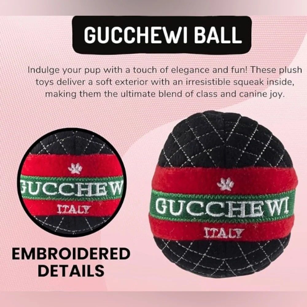 Luxurious Plush Dog Ball
